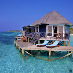 Отель Kuredu Island Resort 4* Вилла с различными типами кроватей фото 15