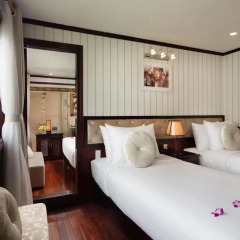 Отель Halong Silversea Cruise 3* Номер Делюкс с двуспальной кроватью фото 6