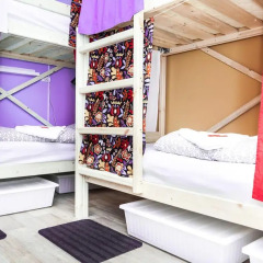 Гостиница Hostels Rus Vnukovo Кровати в общем номере с двухъярусными кроватями фото 6