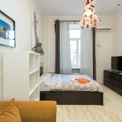 Апартаменты Four Squares Apartments on Tverskaya комната для гостей фото 5