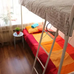 Хостел Online Кровать в общем номере с двухъярусной кроватью фото 33