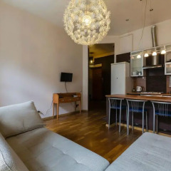 Апартаменты Apartment Na Petrogradke комната для гостей фото 4