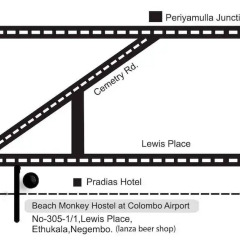 Monkey Beach Hostel @ Colombo Airport - Negombo городской автобус