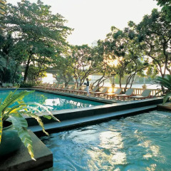 Отель Shangri-la Bangkok 5* Стандартный номер с различными типами кроватей фото 11