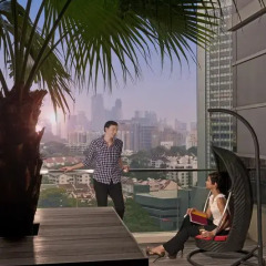 Отель Pan Pacific Serviced Suites Orchard, Singapore Сингапур, Сингапур - отзывы, цены и фото номеров - забронировать отель Pan Pacific Serviced Suites Orchard, Singapore онлайн приотельная территория фото 2