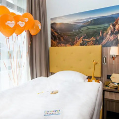 Hotel Lielupe by SemaraH 4* Стандартный семейный номер разные типы кроватей фото 2
