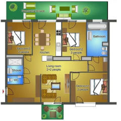 Апартаменты Sun Resort Apartments Улучшенные апартаменты с различными типами кроватей фото 6