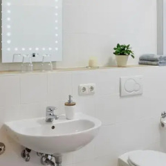 Отель Ferienwohnung Priessnitz Германия, Дрезден - отзывы, цены и фото номеров - забронировать отель Ferienwohnung Priessnitz онлайн ванная