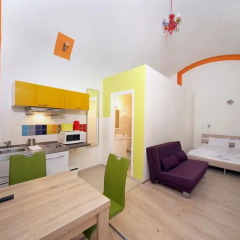 Отель Amber Gardenview Studios Студия с различными типами кроватей фото 11