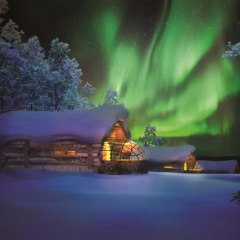 Отель Kakslauttanen Arctic Resort - Igloos and Chalets 4* Шале с различными типами кроватей