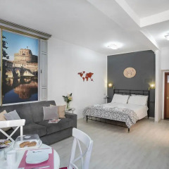 Отель Navona Open Space Aparthotel Улучшенные апартаменты с различными типами кроватей