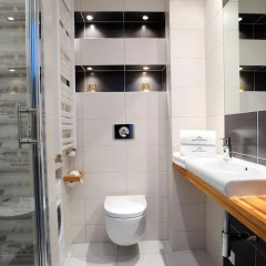 Отель Exclusive Apartments - Wola Residence Польша, Варшава - отзывы, цены и фото номеров - забронировать отель Exclusive Apartments - Wola Residence онлайн ванная фото 2