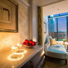 Отель Hangzhou Hua Chen International 4* Улучшенный номер с различными типами кроватей фото 8