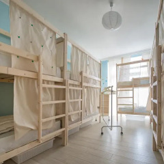Green Hostel Кровать в общем номере с двухъярусной кроватью фото 8