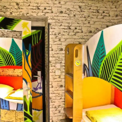 Chillout Hostel Zagreb Кровать в общем номере с двухъярусными кроватями фото 6