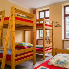 Central Globetrotter Hostel Leipzig Hauptbahnhof Кровать в общем номере с двухъярусной кроватью фото 10