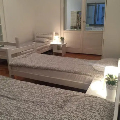 Mosaic Hostel Belgrade Кровать в общем номере с двухъярусной кроватью фото 9