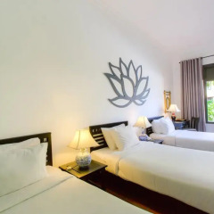 Отель Hoi An Trails Resort 4* Улучшенный семейный номер с различными типами кроватей фото 2