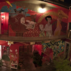 Santico Art Hostel And Guesthouse Стандартный семейный номер фото 8