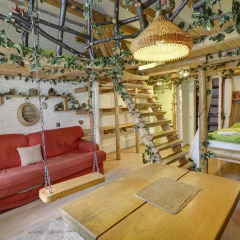 Artharmony Pension & Hostel Номер с общей ванной комнатой с различными типами кроватей (общая ванная комната) фото 14