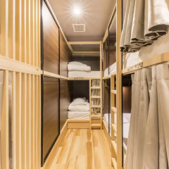 EAST57 ASAKUSABASHI - Hostel Кровать в мужском общем номере с двухъярусной кроватью фото 3