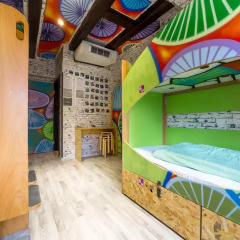Chillout Hostel Zagreb Кровать в общем номере с двухъярусными кроватями фото 21