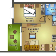 Апартаменты Sun Resort Apartments Улучшенные апартаменты с различными типами кроватей фото 5