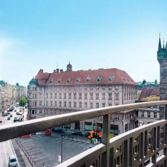 Отель Slovansky Dum Boutique Apartments Чехия, Прага - отзывы, цены и фото номеров - забронировать отель Slovansky Dum Boutique Apartments онлайн балкон