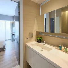 Отель Pan Pacific Serviced Suites Beach Road, Singapore ванная фото 2