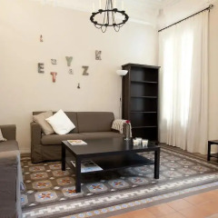 Апартаменты Modernist Apartment Barcelona Барселона комната для гостей фото 4