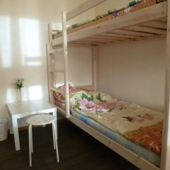 Hostel Dobryij Кровать в общем номере с двухъярусной кроватью