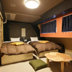 SAMURAIS HOSTEL Ikebukuro Стандартный семейный номер с двуспальной кроватью фото 12