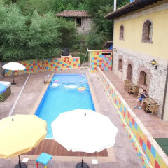 Отель Conjunto Hotelero La Pasera Кангас-де-Онис бассейн фото 3