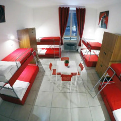 Palladini Hostel Rome Кровать в общем номере с двухъярусной кроватью фото 4