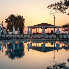 Отель Crystal Aura Beach Resort Кемер приотельная территория