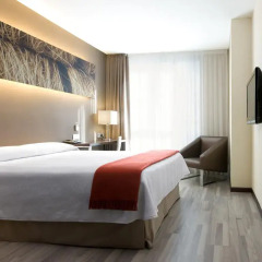 Отель NH Barcelona Diagonal Center 3* Стандартный номер с различными типами кроватей фото 4