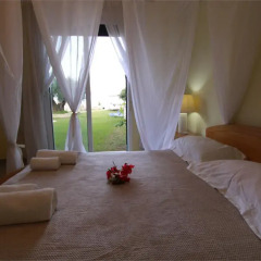 Отель Beachfront Barbati Villas комната для гостей фото 3