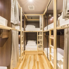 EAST57 ASAKUSABASHI - Hostel Кровать в мужском общем номере с двухъярусной кроватью фото 6