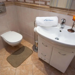 Отель VISITzakopane Rainbow Apartments Польша, Закопане - отзывы, цены и фото номеров - забронировать отель VISITzakopane Rainbow Apartments онлайн ванная