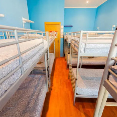 Гостиница Bear Hostels на Смоленской Кровать в общем номере с двухъярусной кроватью