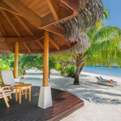 Отель Sheraton Maldives Full Moon Resort & Spa 5* Номер Делюкс с двуспальной кроватью фото 3