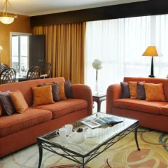 Отель Marriott Executive Apartments Dubai Creek ОАЭ, Дубай - 1 отзыв об отеле, цены и фото номеров - забронировать отель Marriott Executive Apartments Dubai Creek онлайн комната для гостей фото 3