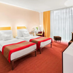 Отель Andel's by Vienna House Prague 4* Улучшенный номер с разными типами кроватей фото 2