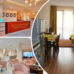 Апартаменты Golden Line Studio гостиничный бар