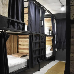 Отель Bandai Poshtel Кровать в общем номере с двухъярусной кроватью