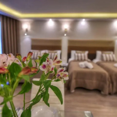 Апартаменты Onyx Suites & Apartments Семейная студия с двуспальной кроватью фото 6