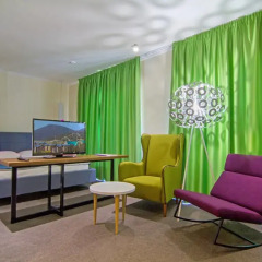 Гостиница Art up City 3* Студия с разными типами кроватей фото 2