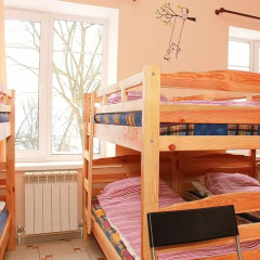 Хостел Х.О. Кровать в общем номере с двухъярусной кроватью фото 13