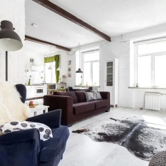 Гостиница Spacious Loft na Sovetskoy Апартаменты разные типы кроватей фото 34