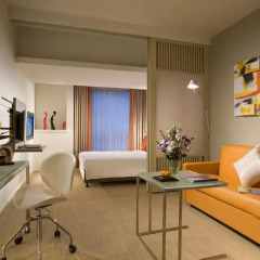 Отель Citadines Central Xi'an Студия с различными типами кроватей фото 14